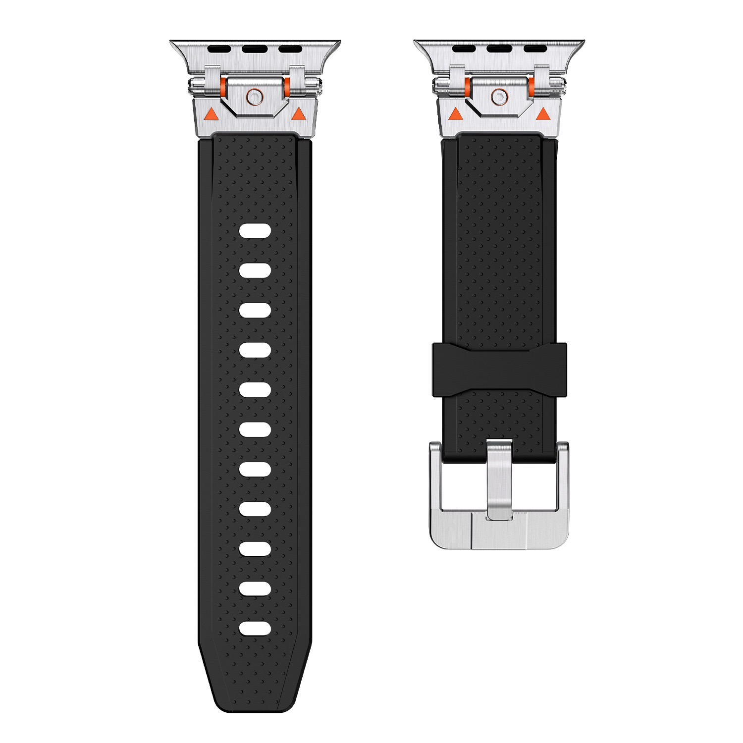 MGD Suitable for Apple Watch outdoor sports watch band made of Metal Stainless Steel Bayer TPU Material 42/46/40/41/44/45/49mm for iWatch Series 11 10 9 8 7 6 5 4 SE/Ultra 3-MGD CASE