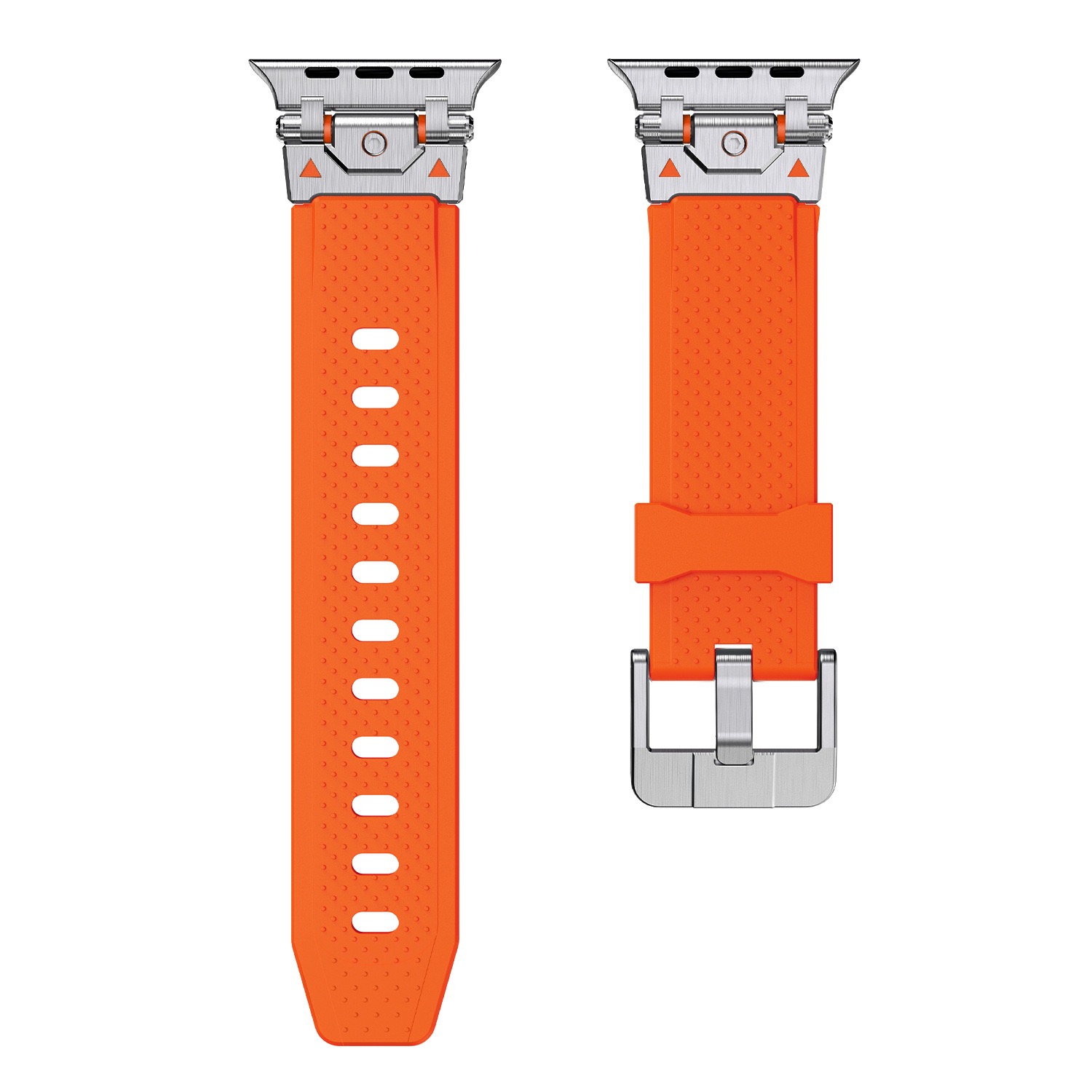 MGD Suitable for Apple Watch outdoor sports watch band made of Metal Stainless Steel Bayer TPU Material 42/46/40/41/44/45/49mm for iWatch Series 11 10 9 8 7 6 5 4 SE/Ultra 3-MGD CASE