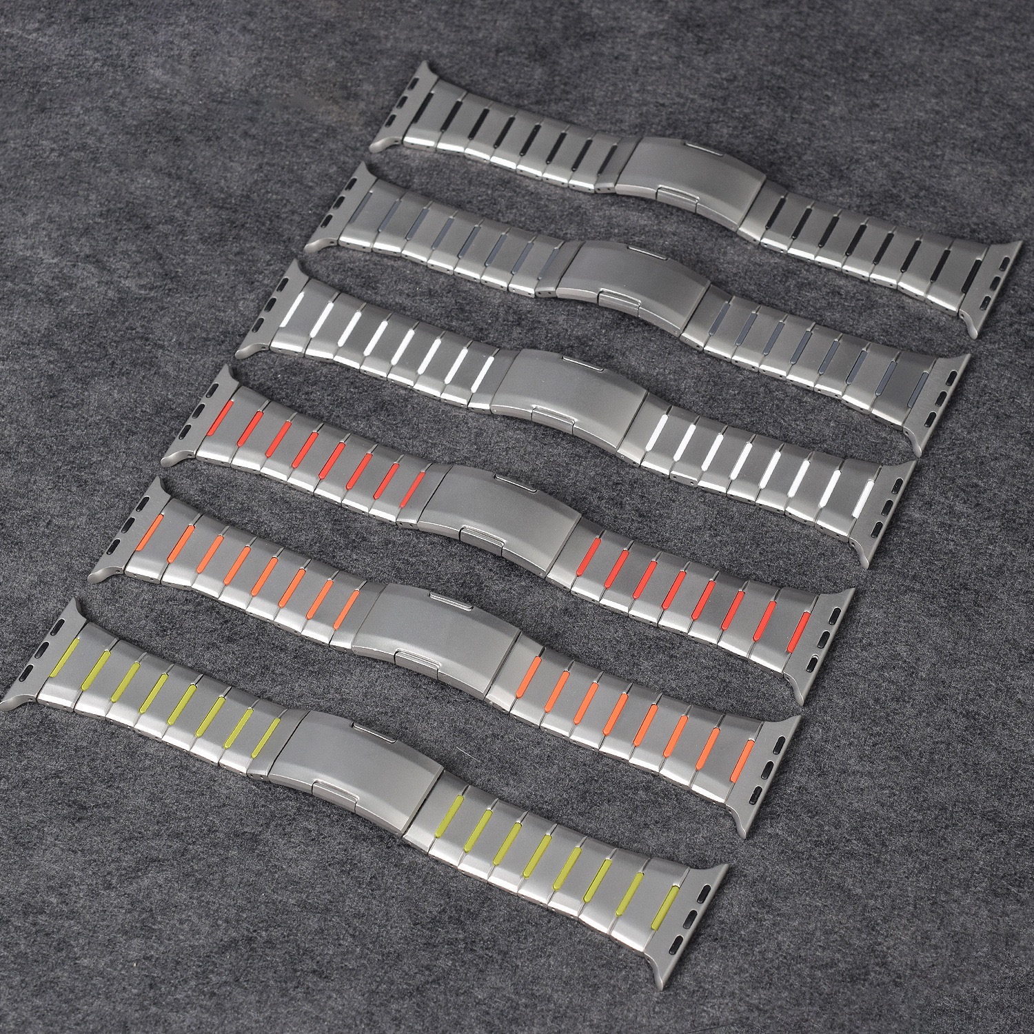 MGD Compatible with Apple Watch bands 42/46/38/40/41/44/45/49mm New curved sports watch band with rubber and steel inserts for iWatch Series 11 10 9 8 7 6 5 4 SE/Ultra 3-MGD CASE