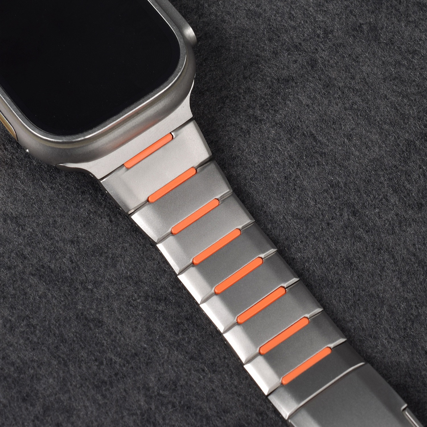 MGD Compatible with Apple Watch bands 42/46/38/40/41/44/45/49mm New curved sports watch band with rubber and steel inserts for iWatch Series 11 10 9 8 7 6 5 4 SE/Ultra 3-MGD CASE