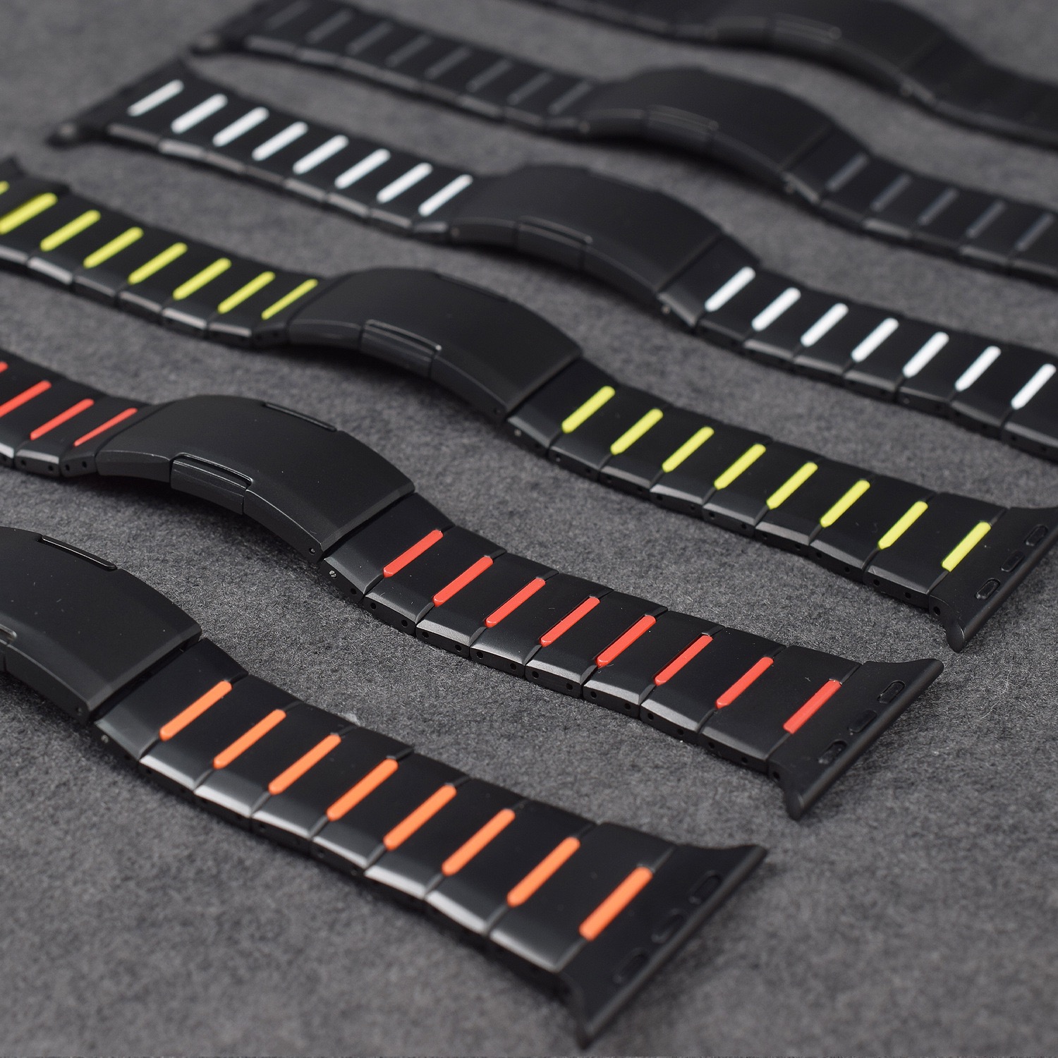 MGD Compatible with Apple Watch bands 42/46/38/40/41/44/45/49mm New curved sports watch band with rubber and steel inserts for iWatch Series 11 10 9 8 7 6 5 4 SE/Ultra 3-MGD CASE