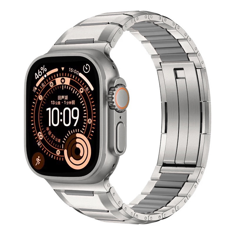 MGD Compatible with Apple Watch bands 42/46/38/40/41/44/45/49mm New curved sports watch band with rubber and steel inserts for iWatch Series 11 10 9 8 7 6 5 4 SE/Ultra 3-MGD CASE