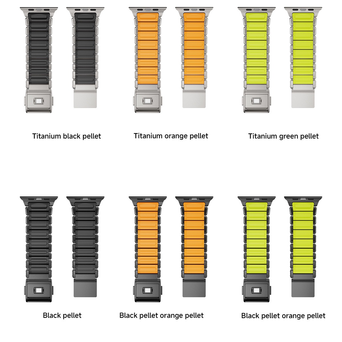 Hardened Scratch-Resistant Titanium Stainless Steel Magnetic Clasp Compatible with Apple Watch bands 42/46/38/40/41/44/45/49mm for iWatch Series 11 10 9 8 7 6 5 4 SE/Ultra 3-MGD CASE