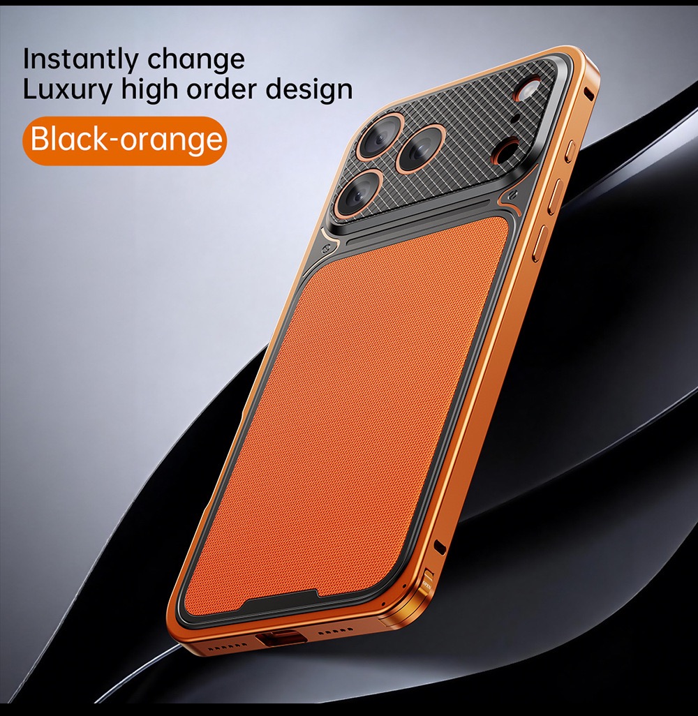 Alligator-textured magnetic phone case for protecting Apple phone lenses