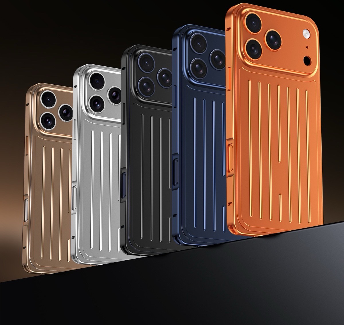 Unique suitcase-shaped all-alloy cast magnetic phone case