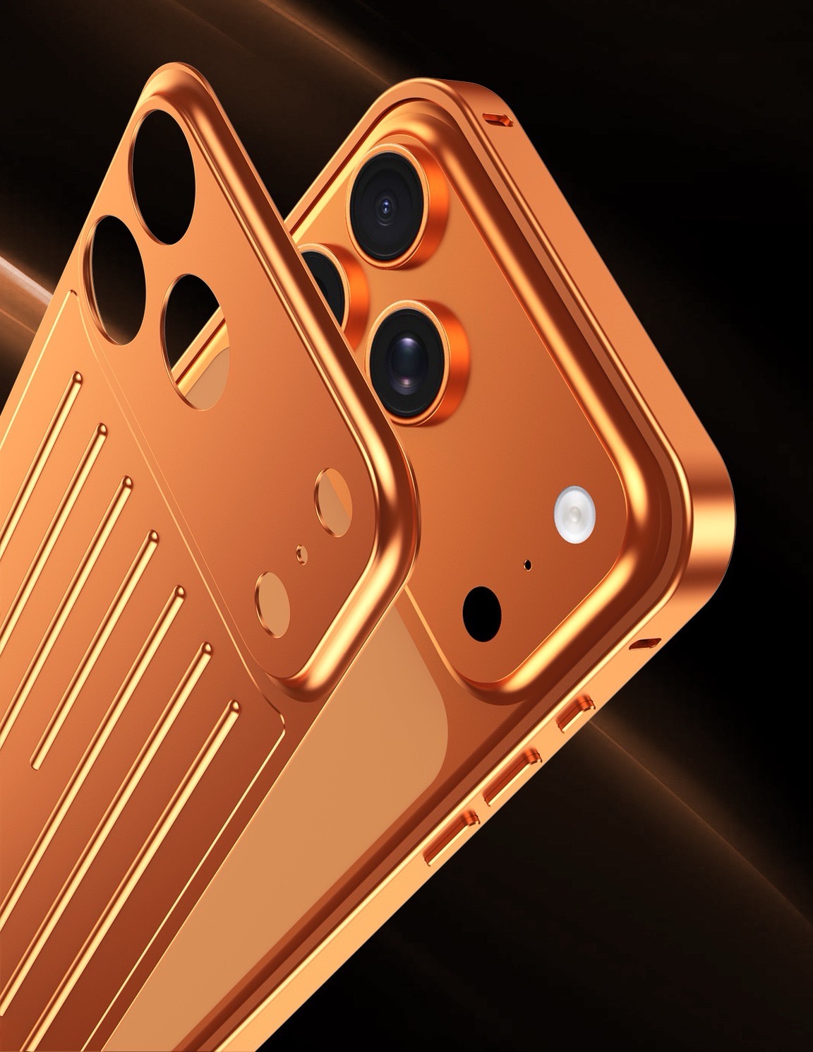 Unique suitcase-shaped all-alloy cast magnetic phone case