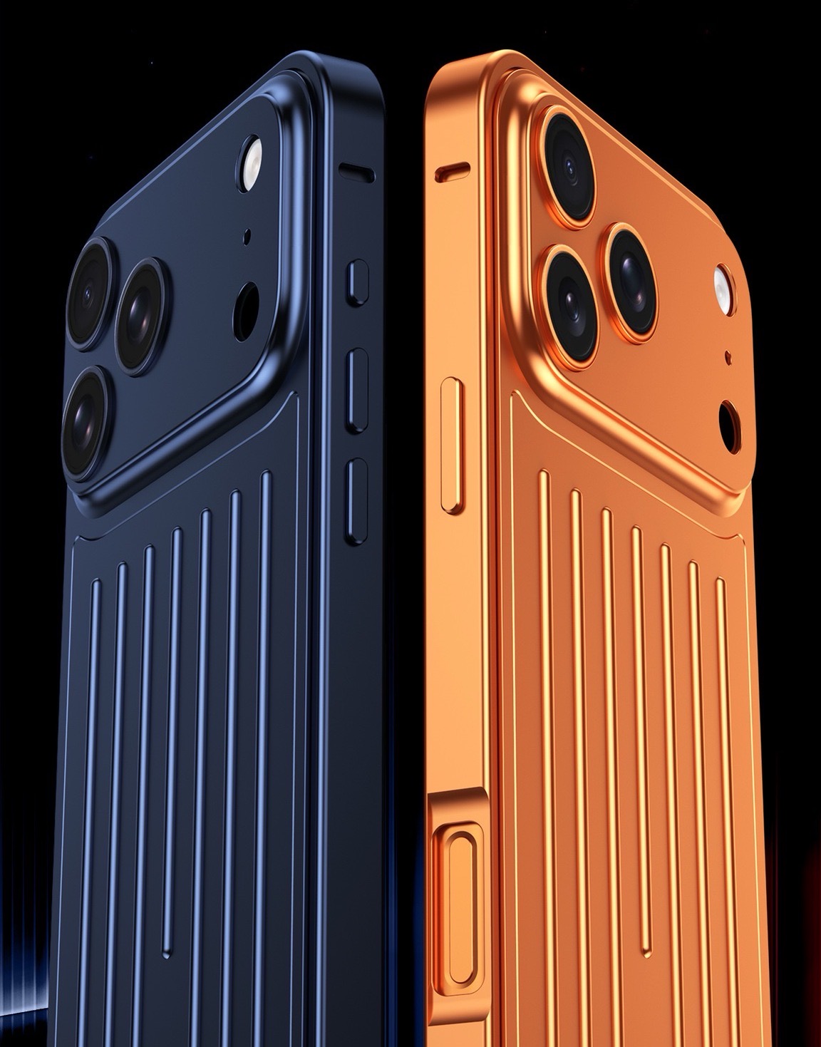 Unique suitcase-shaped all-alloy cast magnetic phone case