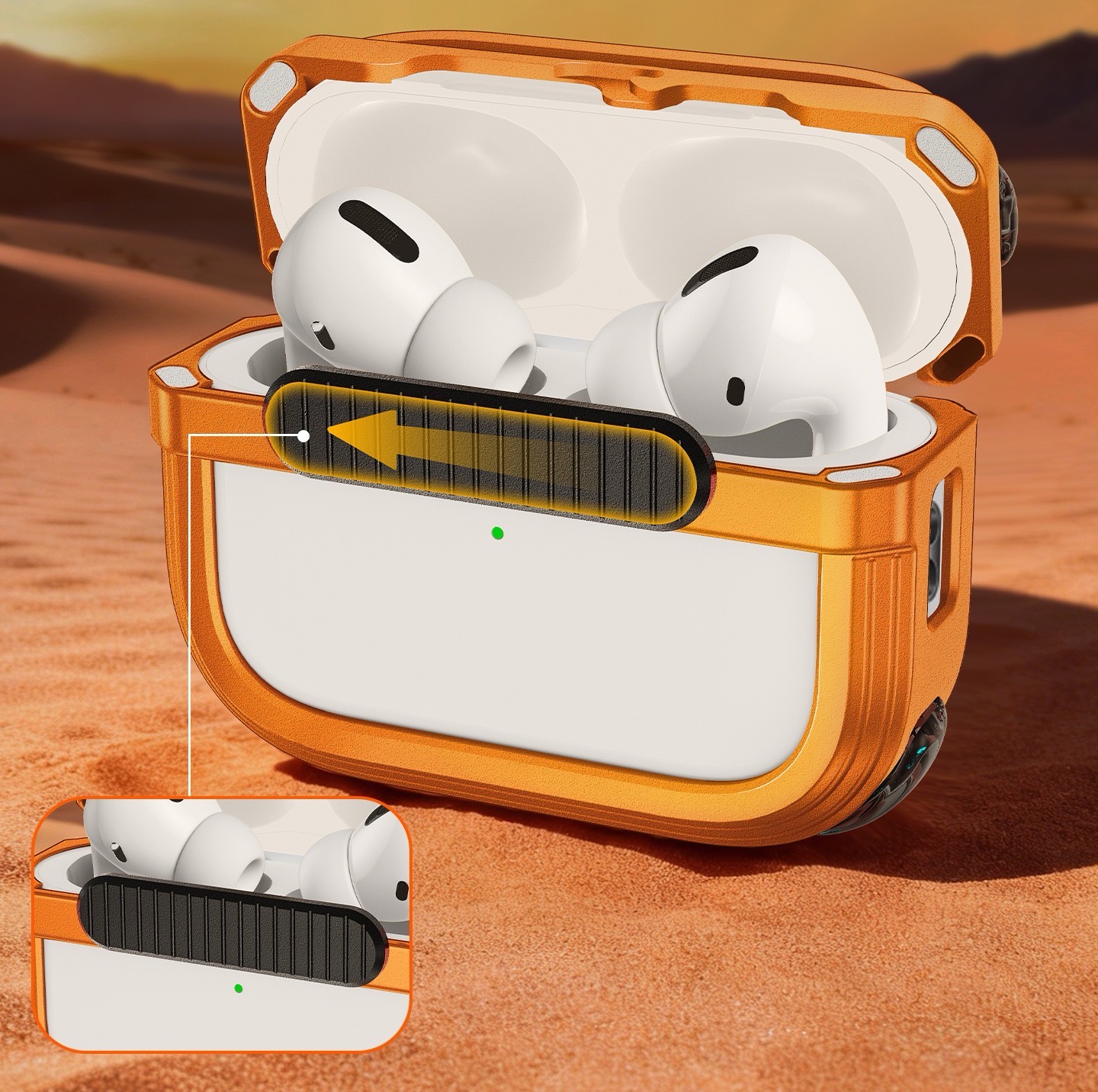 Compatible Apple Earphone Metal Magnetic Earphone Case