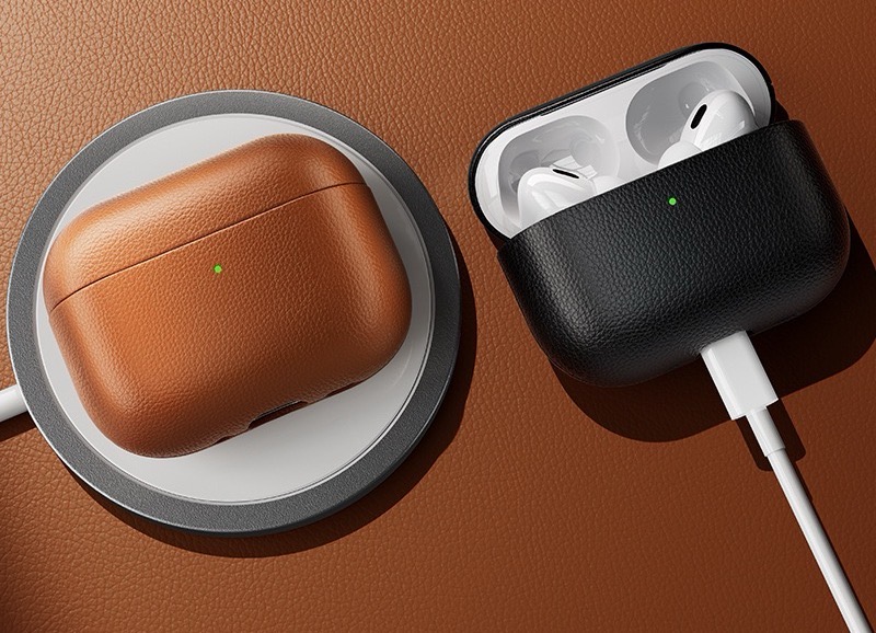 Apple Earphone Genuine Leather Full Coverage Drop-Proof Earphone Case