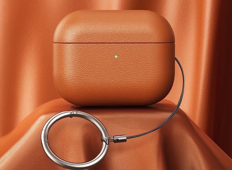 Apple Earphone Genuine Leather Full Coverage Drop-Proof Earphone Case