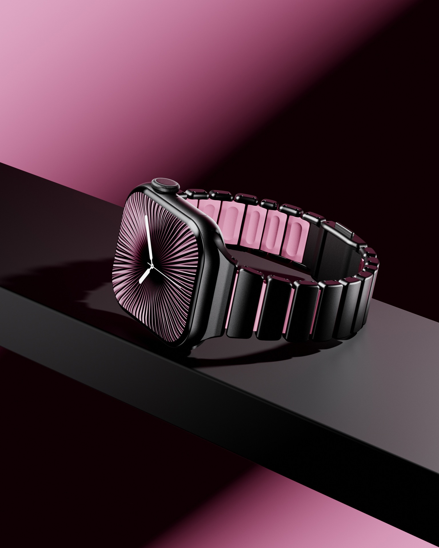 Compatible with Apple Watch Ultra 11 Slim Waist Magnetic Clasp One Bead Metal Silicone Stainless Steel Strap Watch Band-MGD CASE