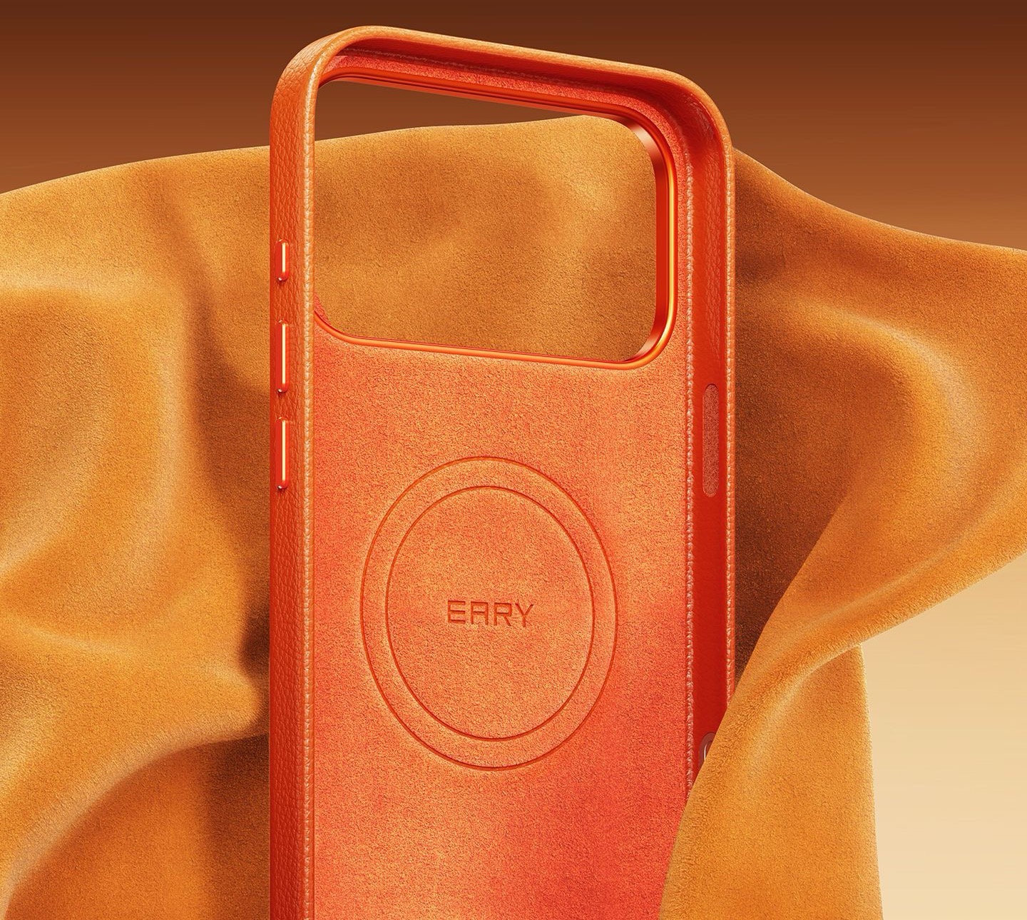 Compatible with Apple 17 series premium cowhide full-coverage shockproof magnetic phone case