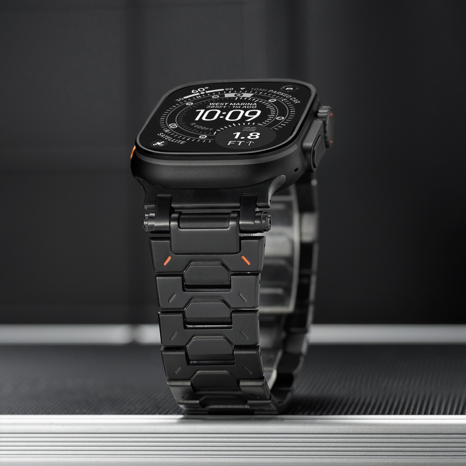 Ultra Titanium Alloy Smartwatch Bands Compatible with Apple Watch bands 42/46/44/45/49mm iWatch Series 11 10 9 8 7 6 5 4 SE/Ultra 3-MGD CASE