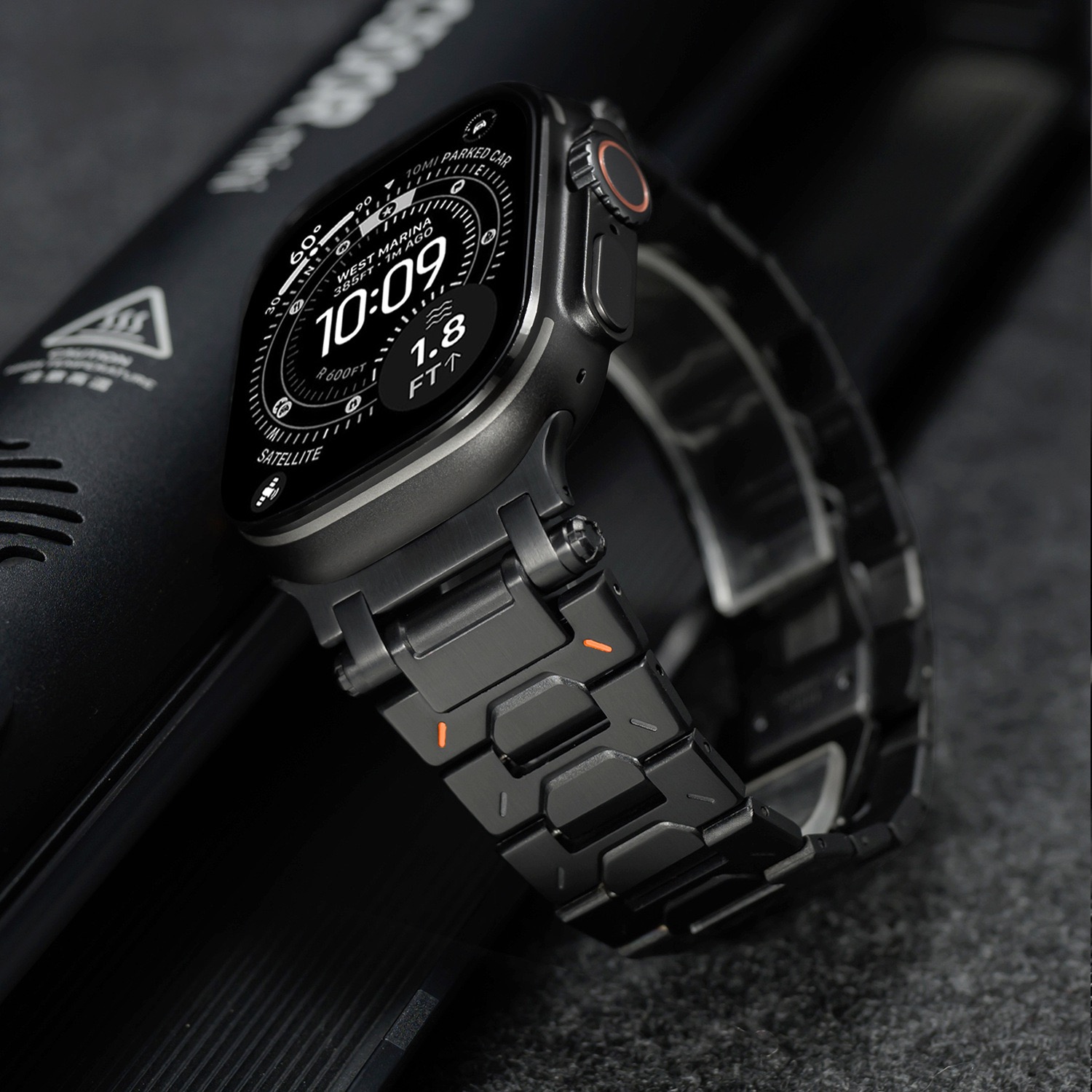 Ultra Titanium Alloy Smartwatch Bands Compatible with Apple Watch bands 42/46/44/45/49mm iWatch Series 11 10 9 8 7 6 5 4 SE/Ultra 3-MGD CASE