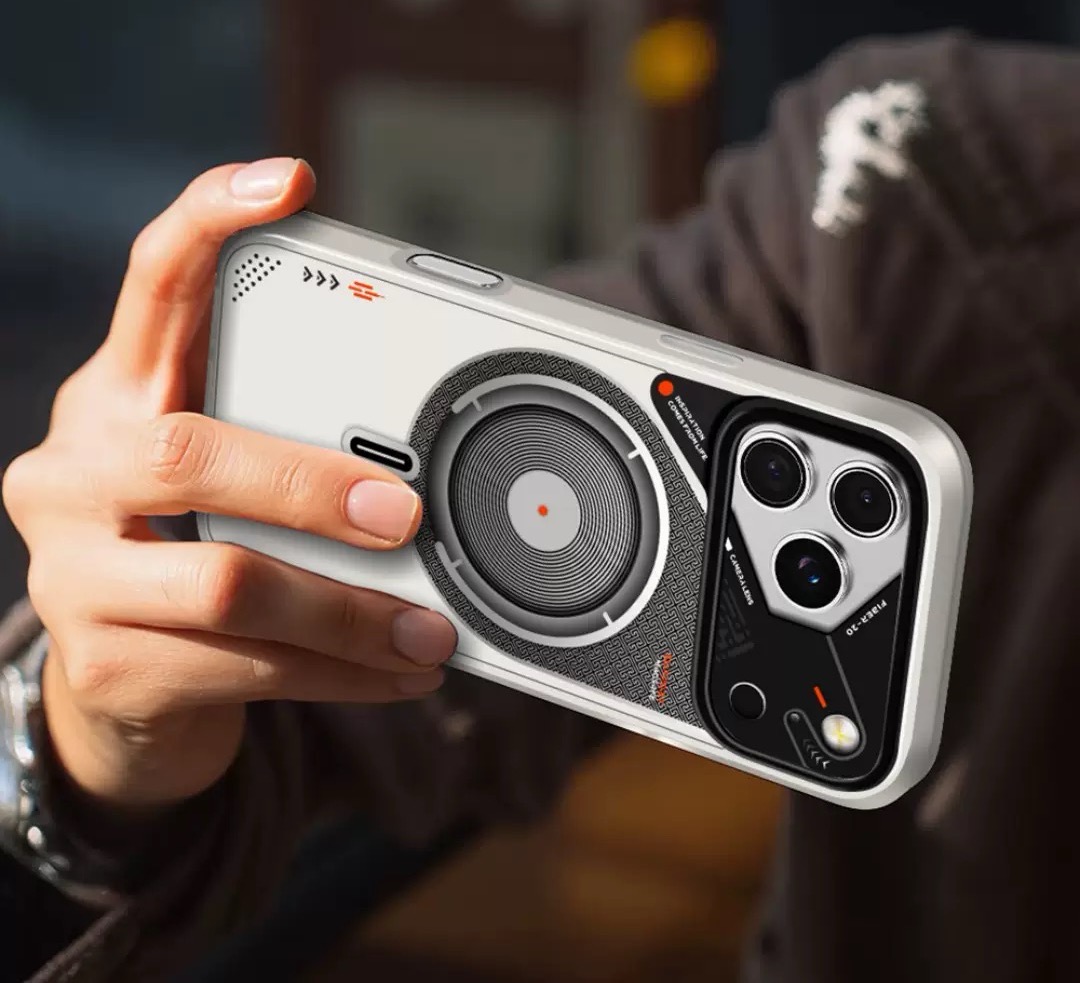 Semi-transparent double-sided coated frosted magnetic phone case
