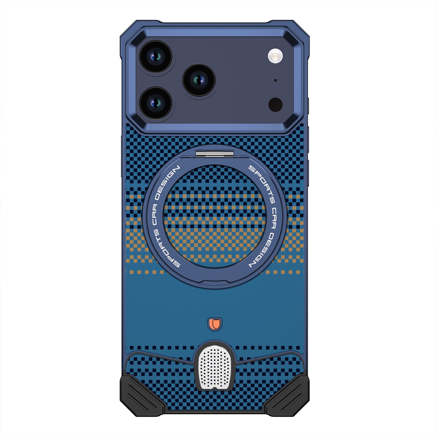 Unique new metal snap-on frameless rotating stand magnetic phone case