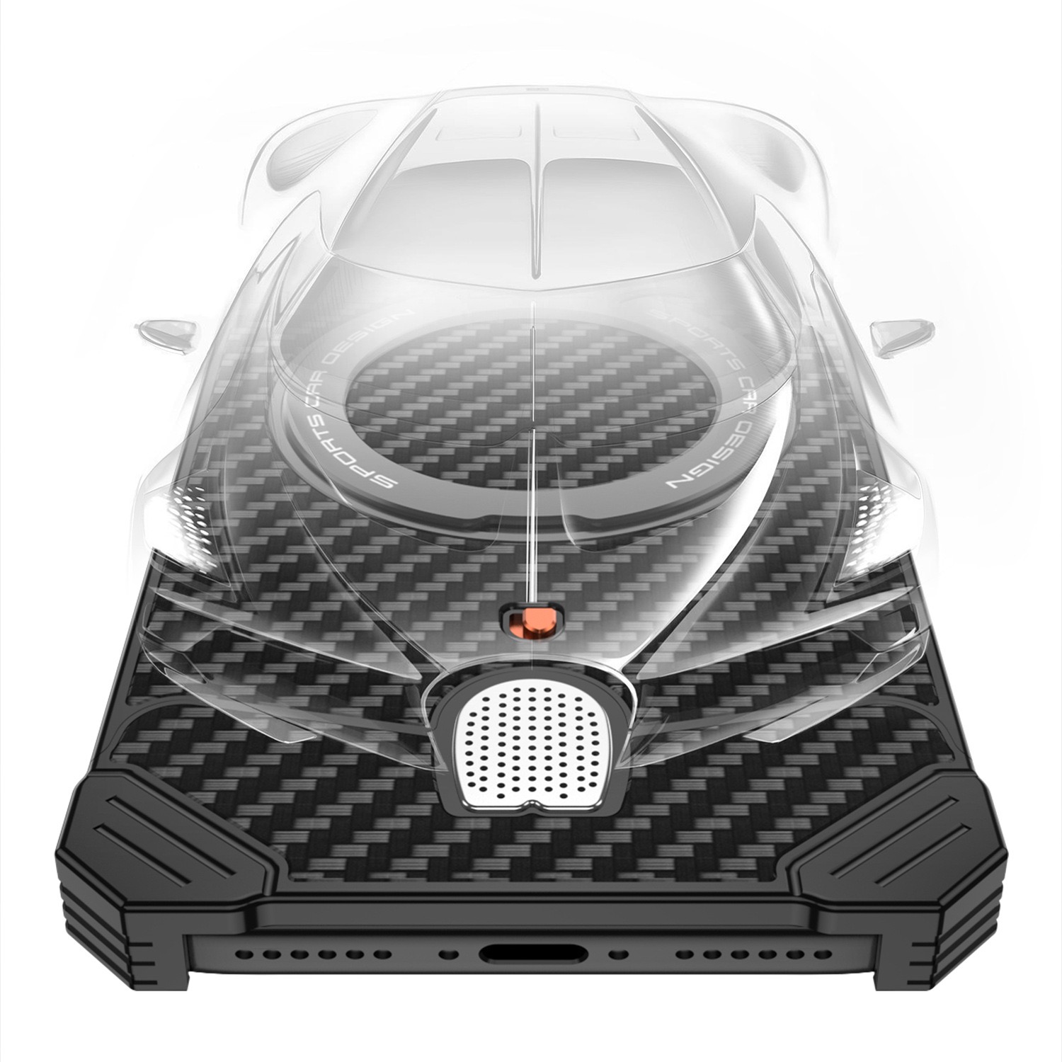 Unique new metal snap-on frameless rotating stand magnetic phone case