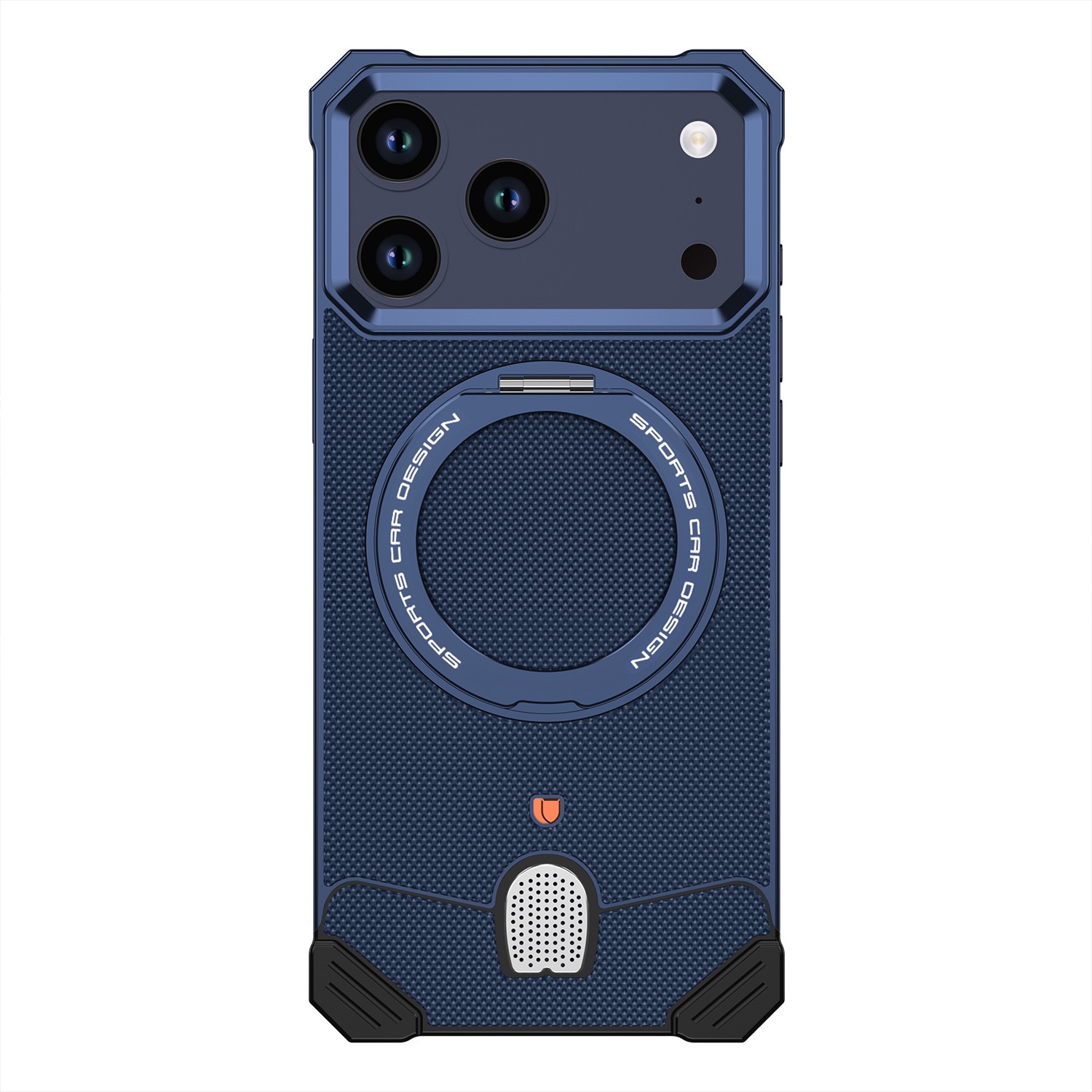 Unique new metal snap-on frameless rotating stand magnetic phone case
