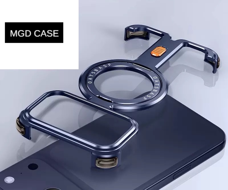 π-shaped Metal Magnetic Mobile Phone Case