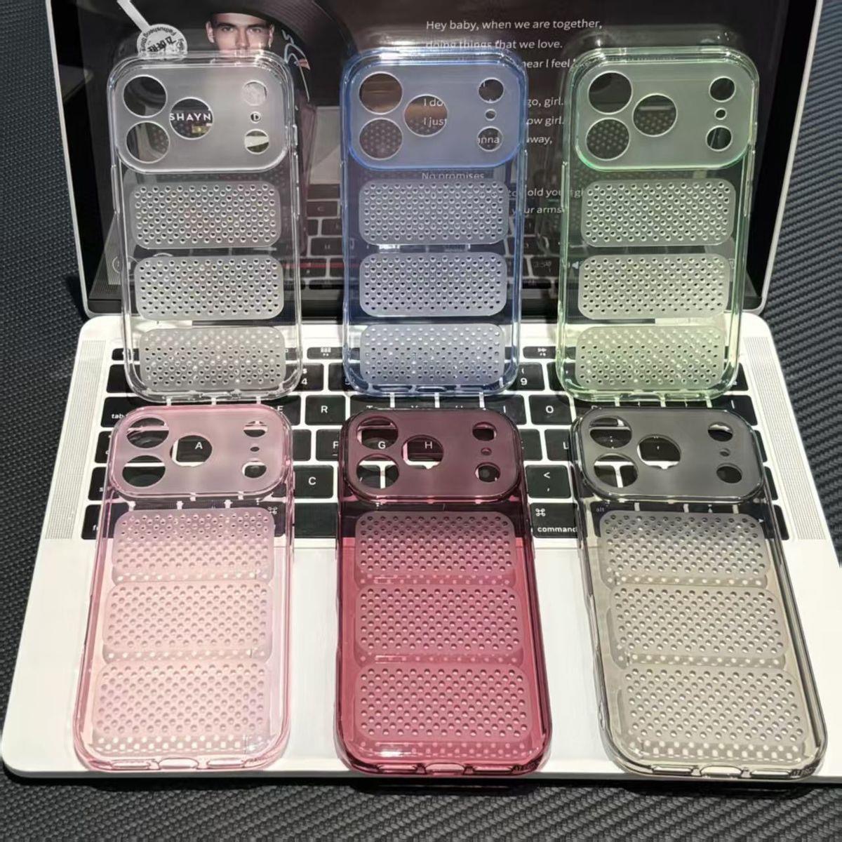 Honeycomb design heat dissipation soft silicone phone case