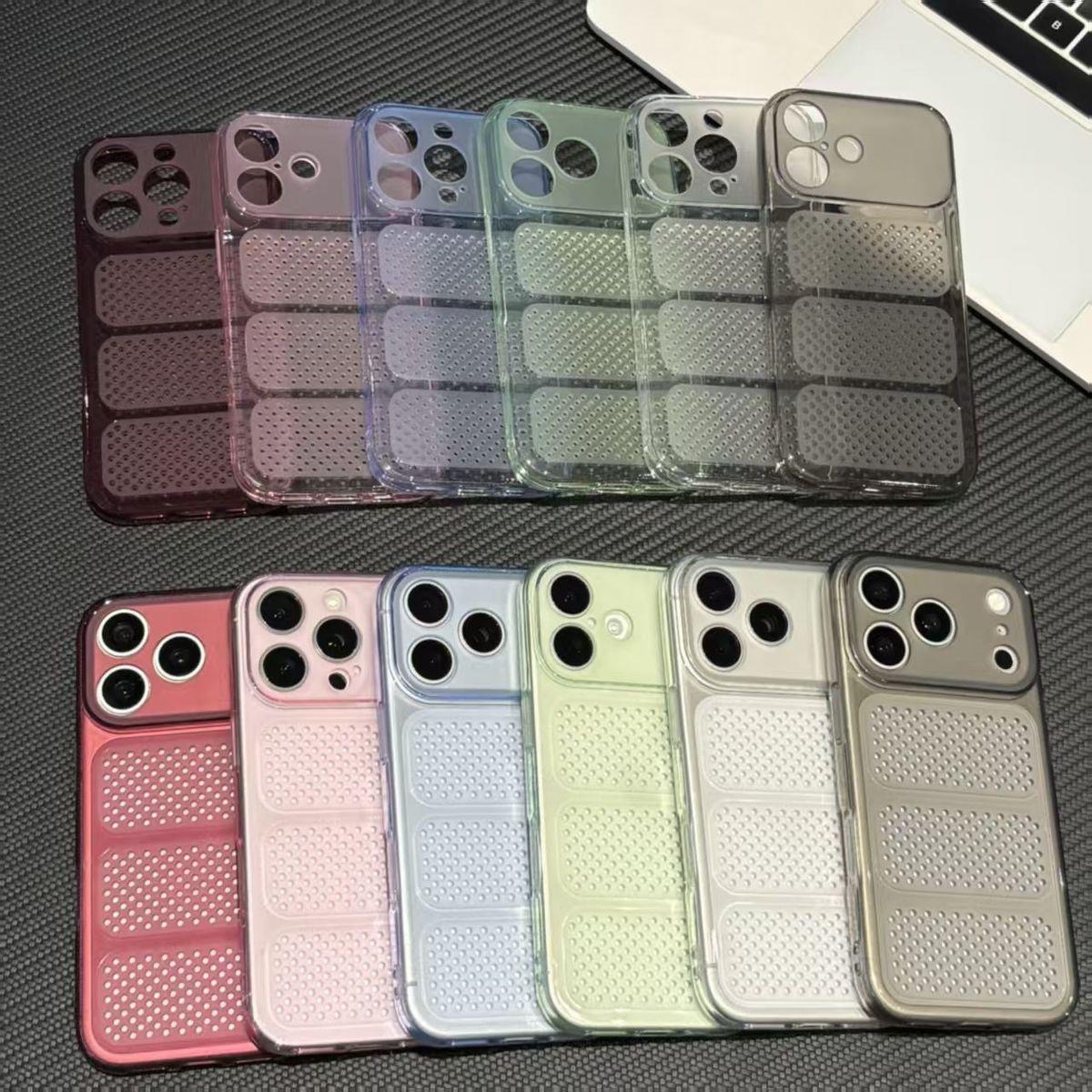 Honeycomb design heat dissipation soft silicone phone case