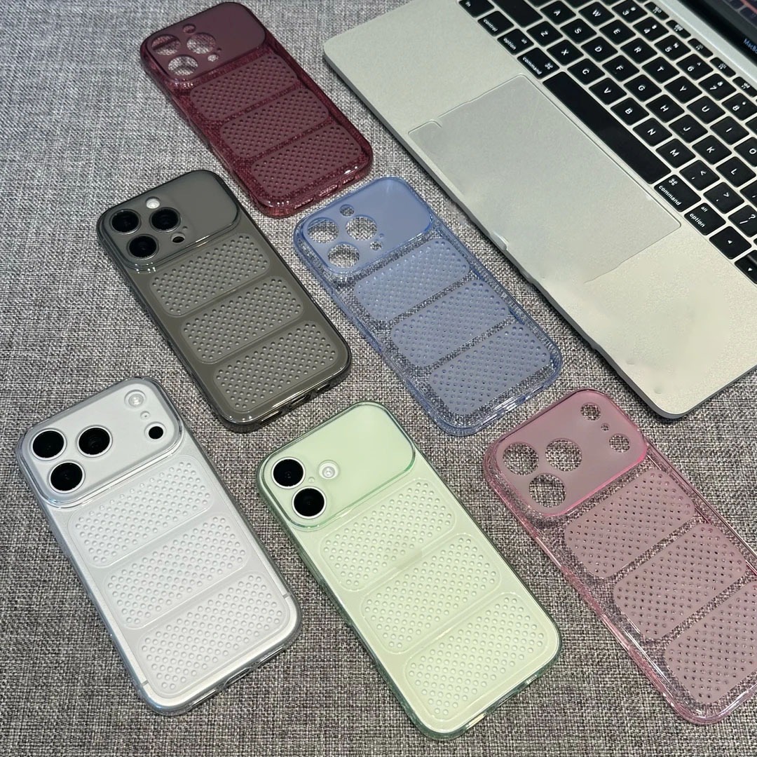 Honeycomb design heat dissipation soft silicone phone case