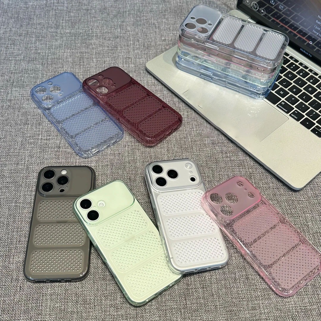 Honeycomb design heat dissipation soft silicone phone case