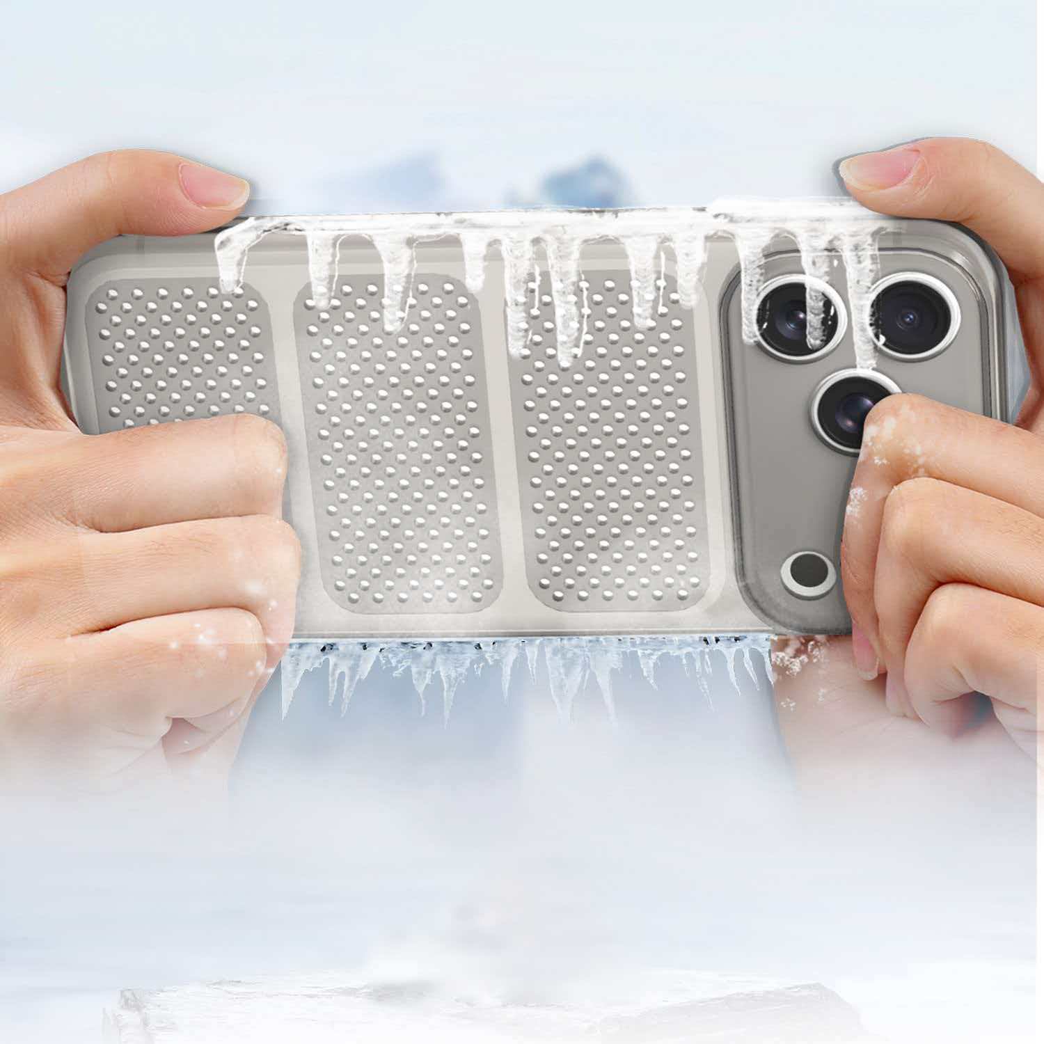 Honeycomb design heat dissipation soft silicone phone case