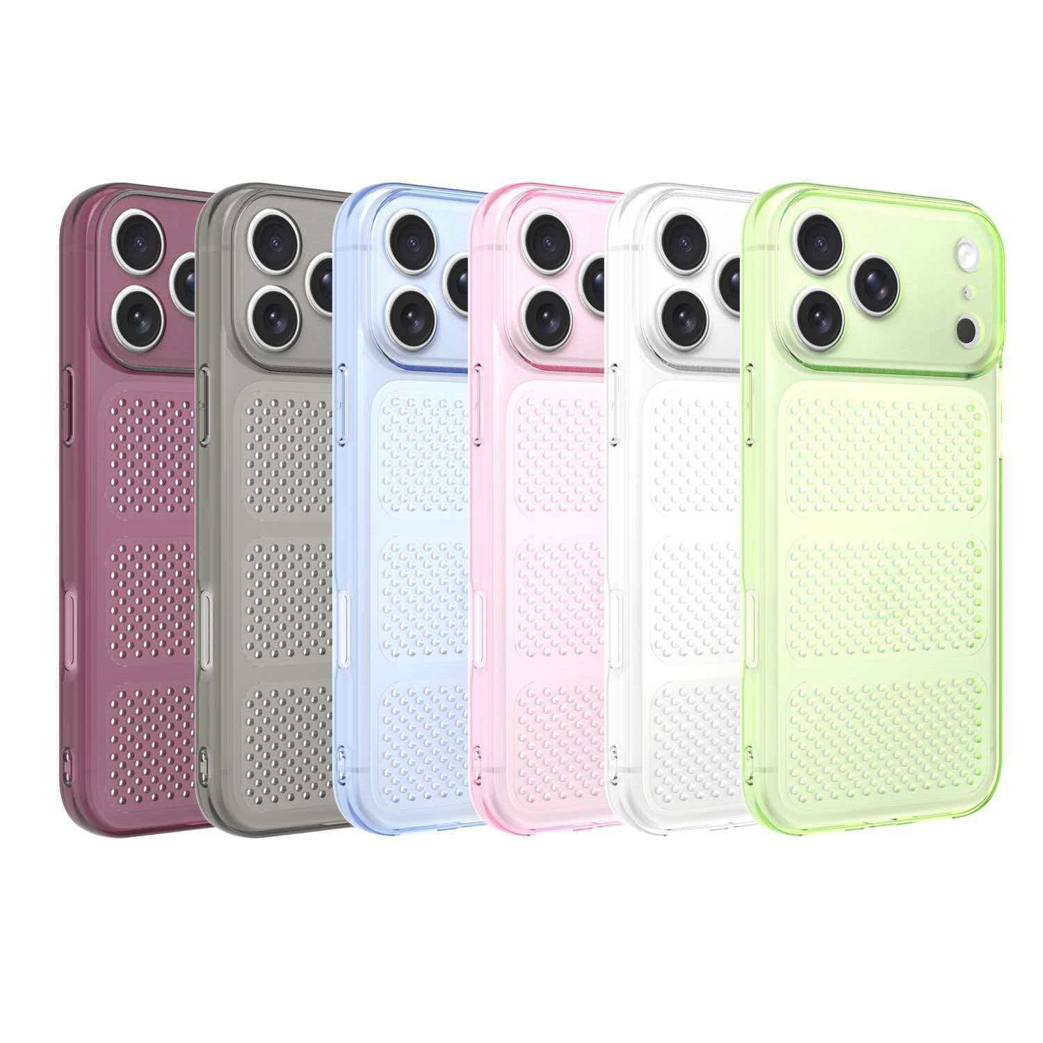 Honeycomb design heat dissipation soft silicone phone case