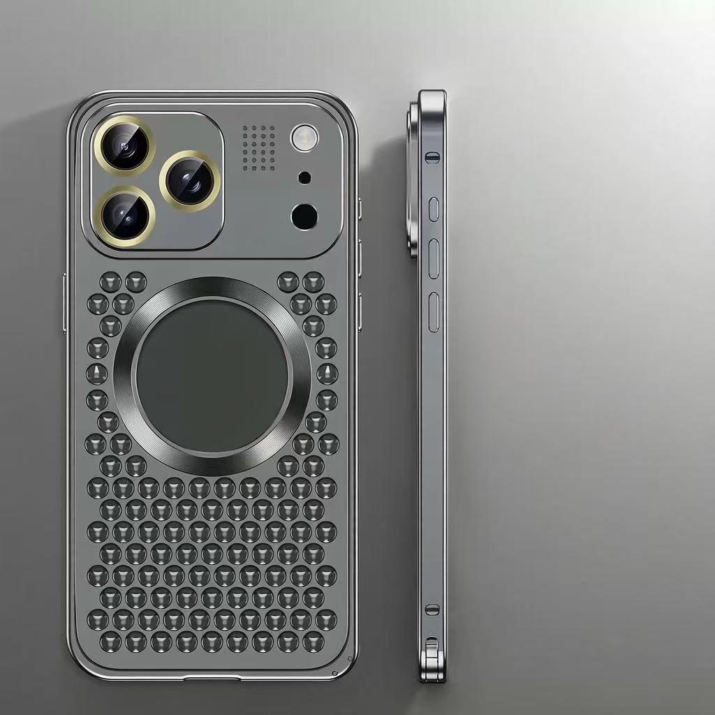 Classic Heat Dissipation Anti-fall Metal Magnetic Phone Case