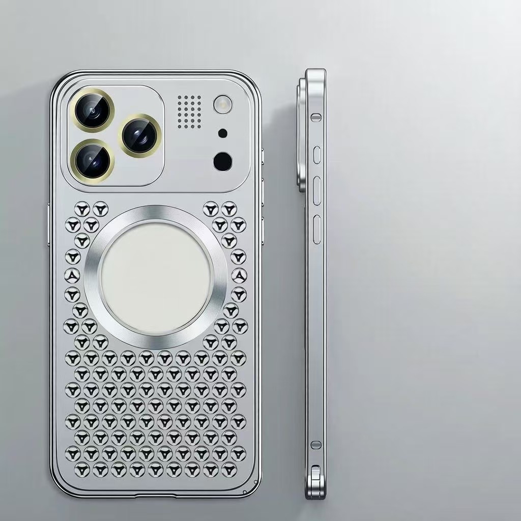 Classic Heat Dissipation Anti-fall Metal Magnetic Phone Case
