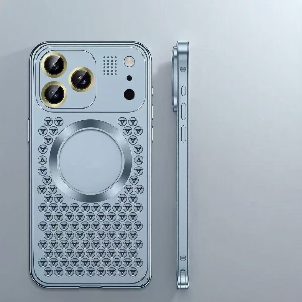 Classic Heat Dissipation Anti-fall Metal Magnetic Phone Case
