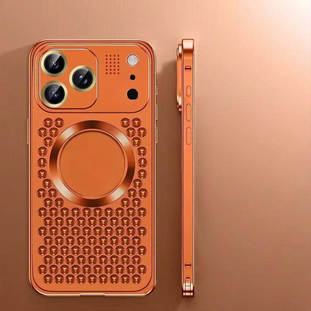 Classic Heat Dissipation Anti-fall Metal Magnetic Phone Case