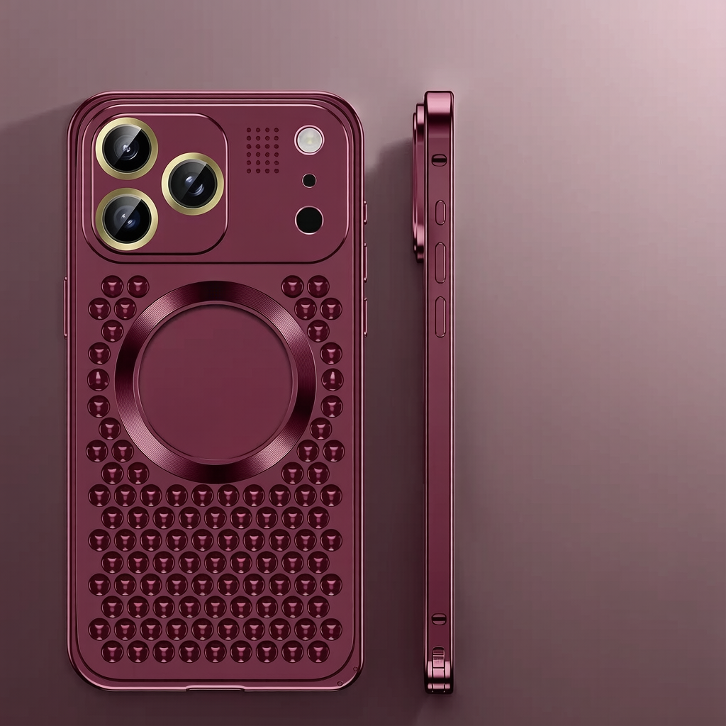Classic Heat Dissipation Anti-fall Metal Magnetic Phone Case