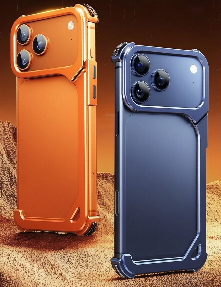 9-Shaped Metal Frame Bracket Anti-fall Mobile Phone Case