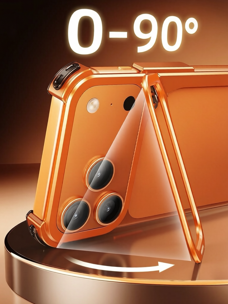 9-Shaped Metal Frame Bracket Anti-fall Mobile Phone Case