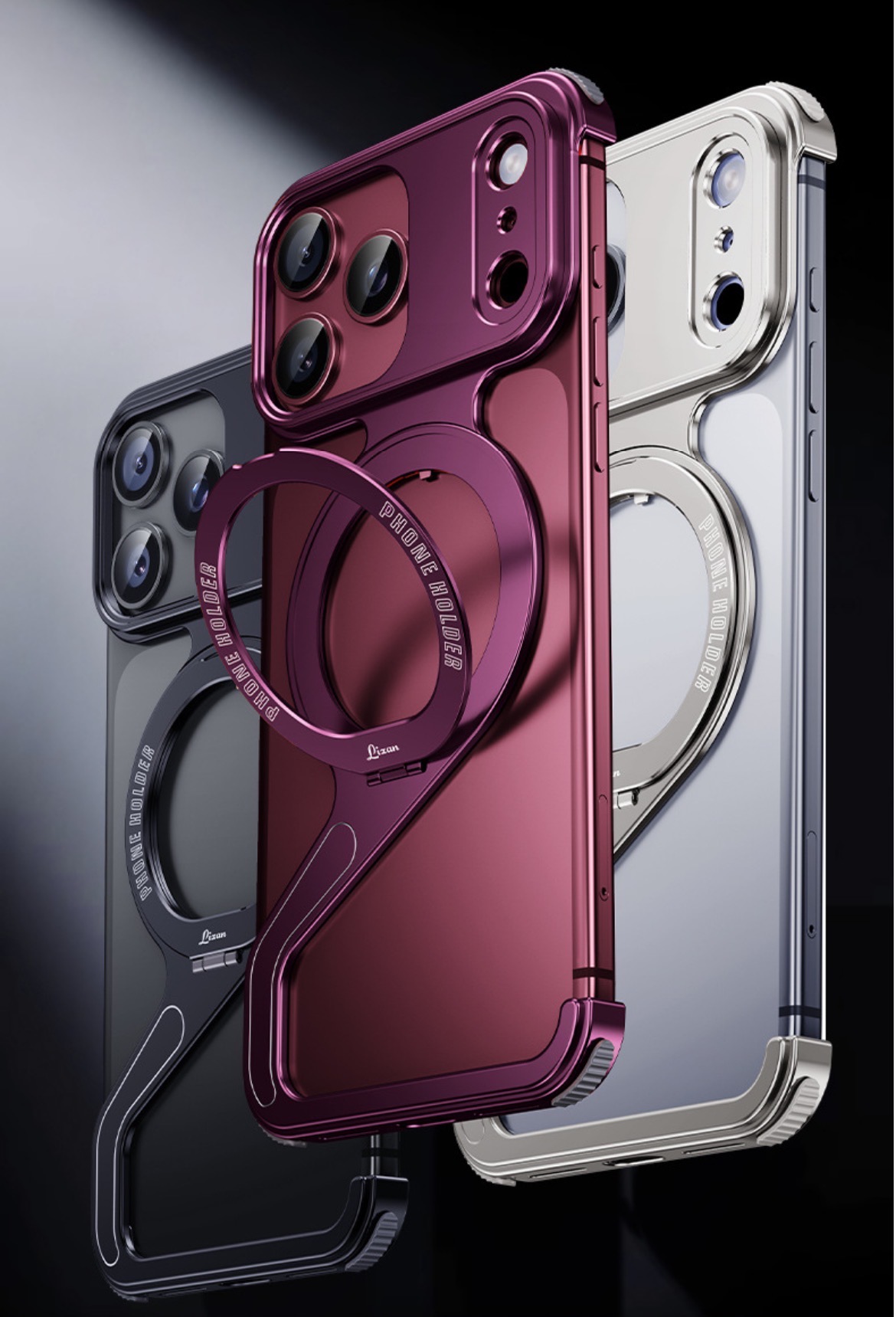Brand New Z-shaped Metal Magnetic Phone Case