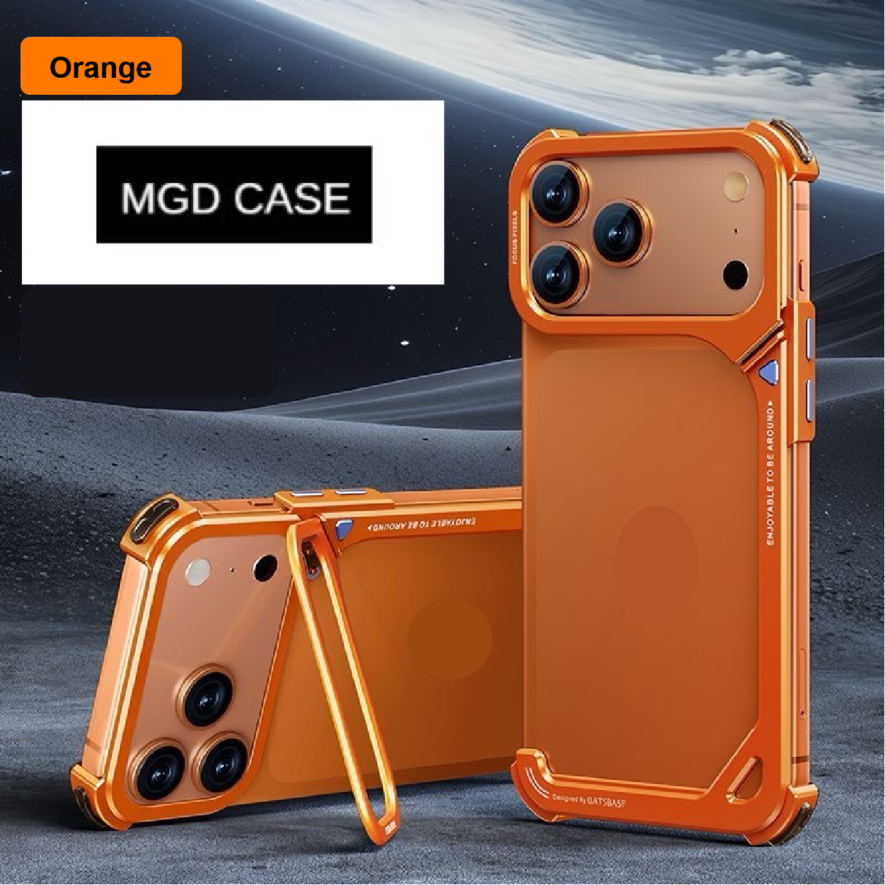 9-Shaped Metal Frame Bracket Anti-fall Mobile Phone Case
