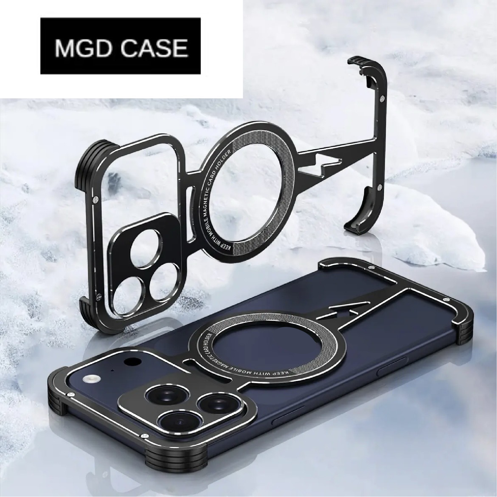 Thor Series Metal Lightning Magnetic Phone Case