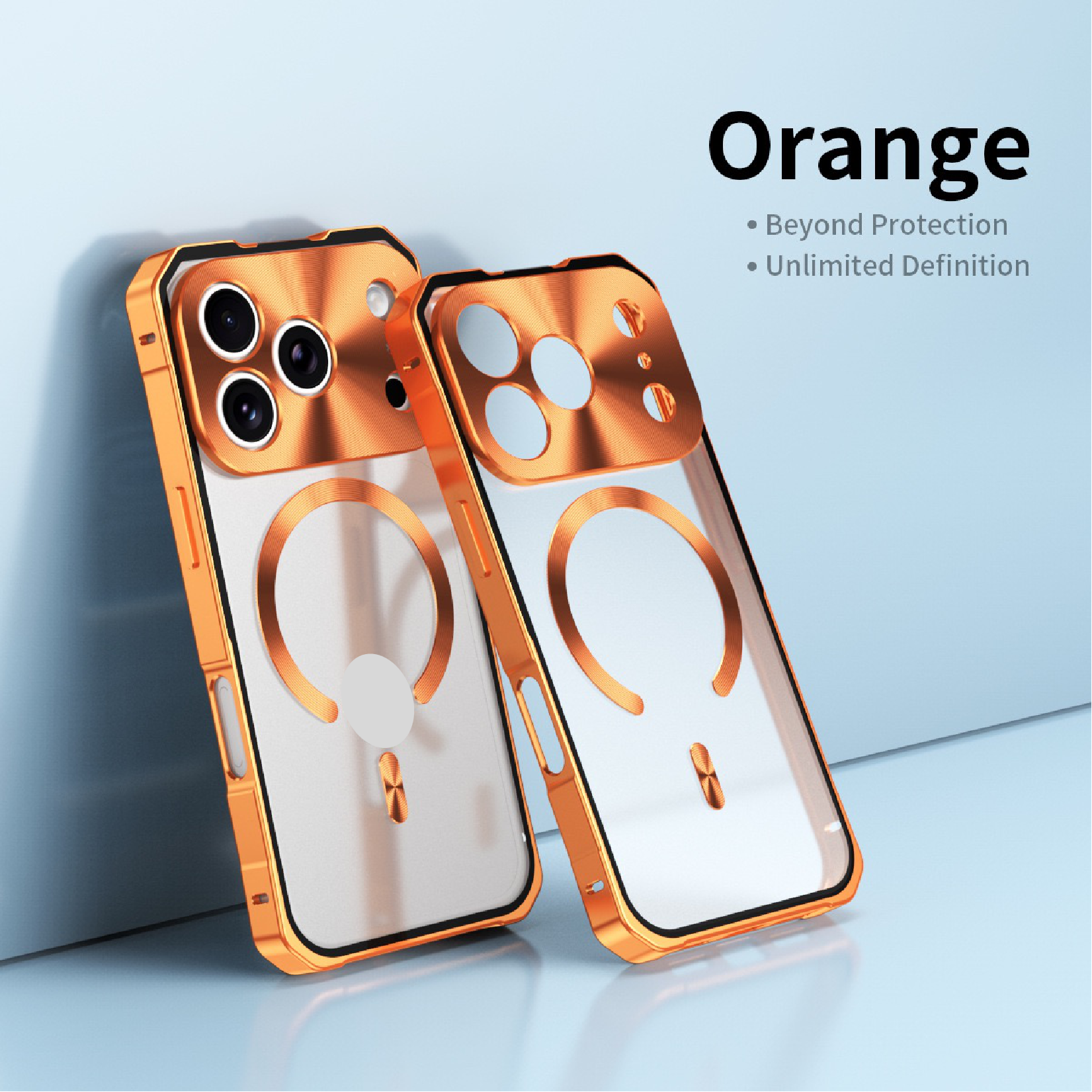 Magnetic Alloy Frame Mobile Phone Case