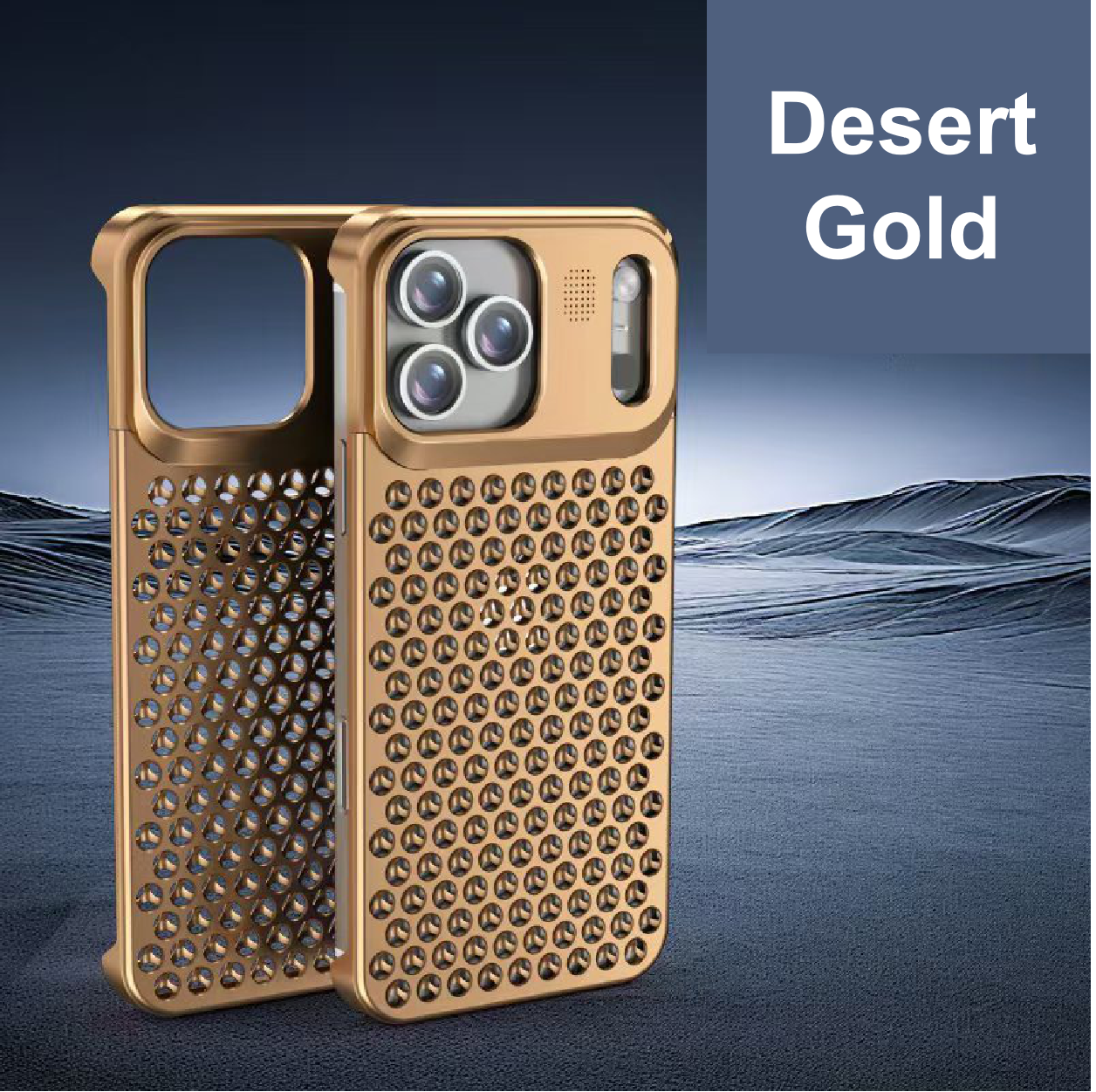 Recommended Creative Fragrance Heat Dissipation Metal Snap Phone Case