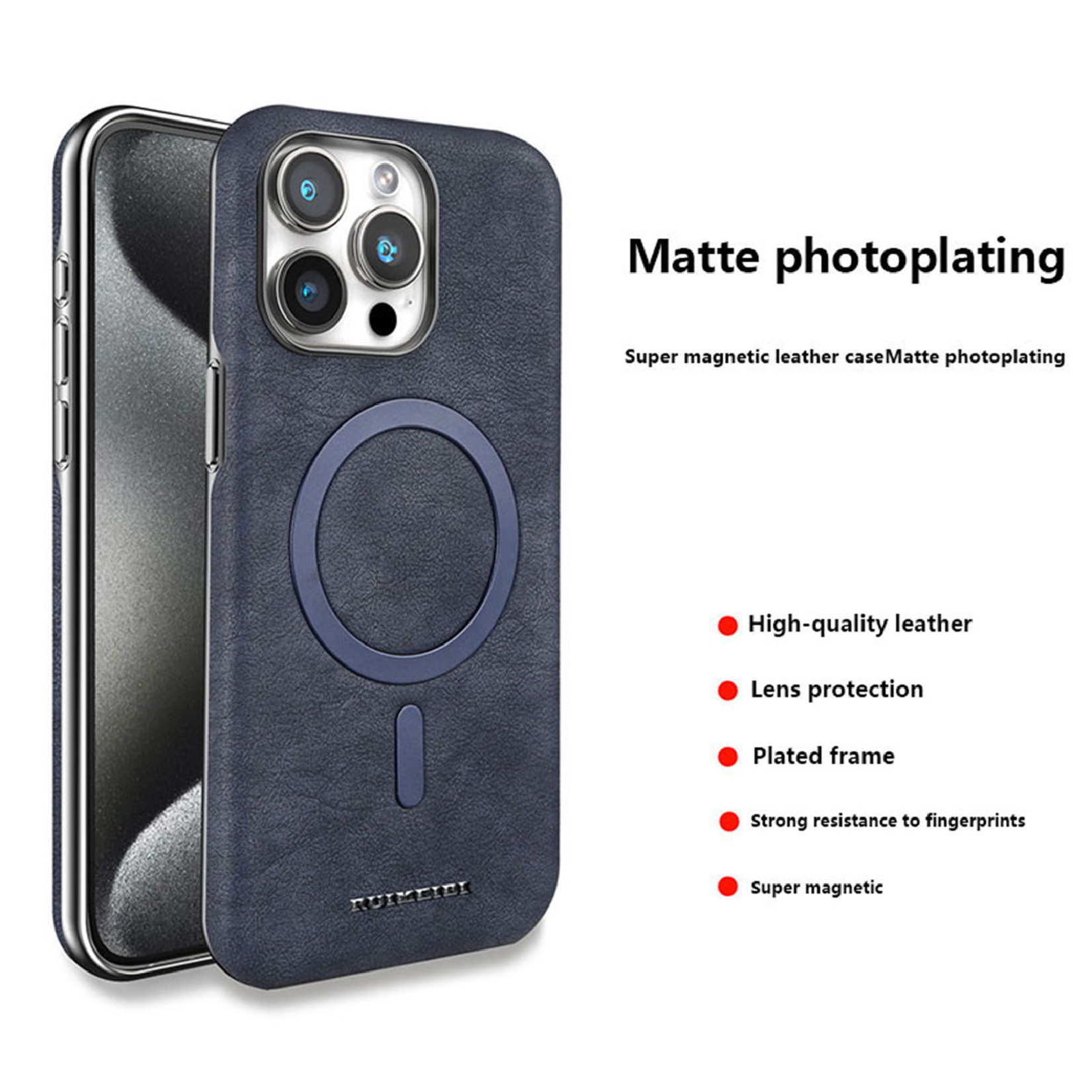2024 New Business Suede Magnetic Phone Case