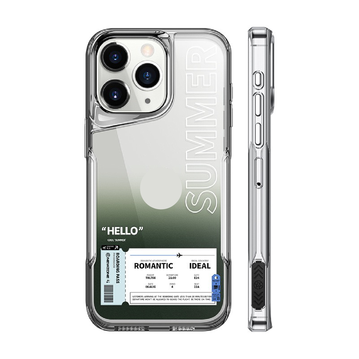 2024 New [Air Ticket] Gradient High-Transparency Phone Case