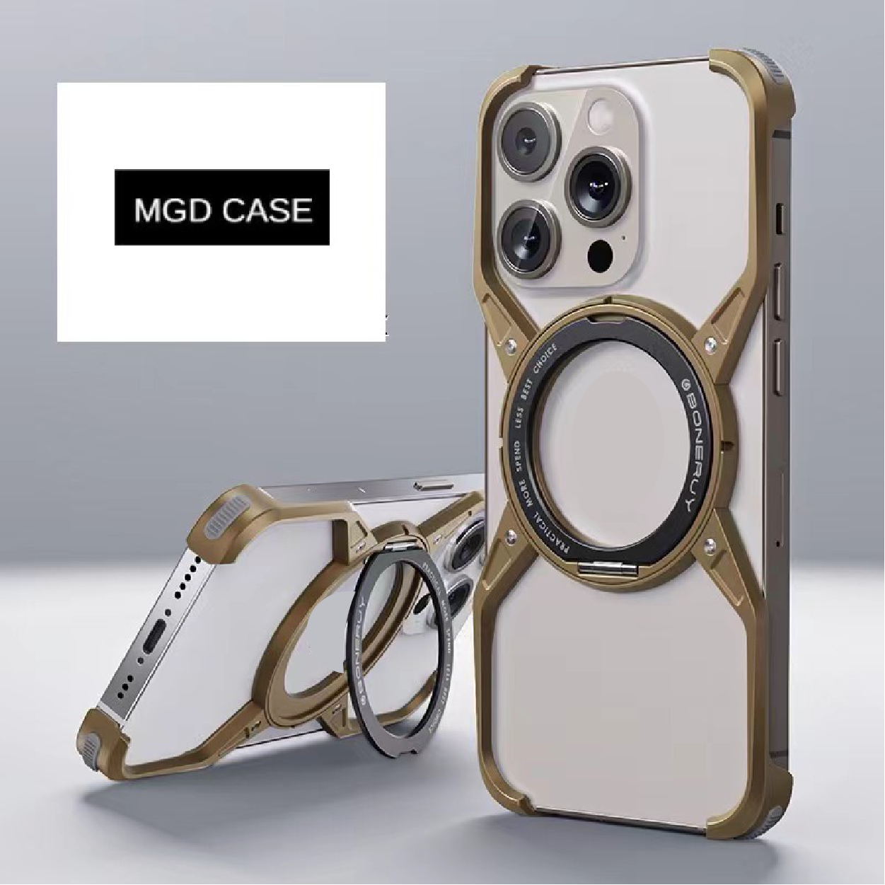 X Metal Rotating Magnetic Phone Case