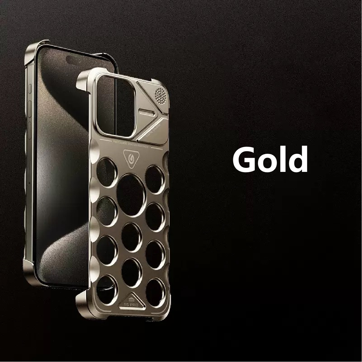 Metal Fragrance Hollow Dot Heat Dissipation Phone Case