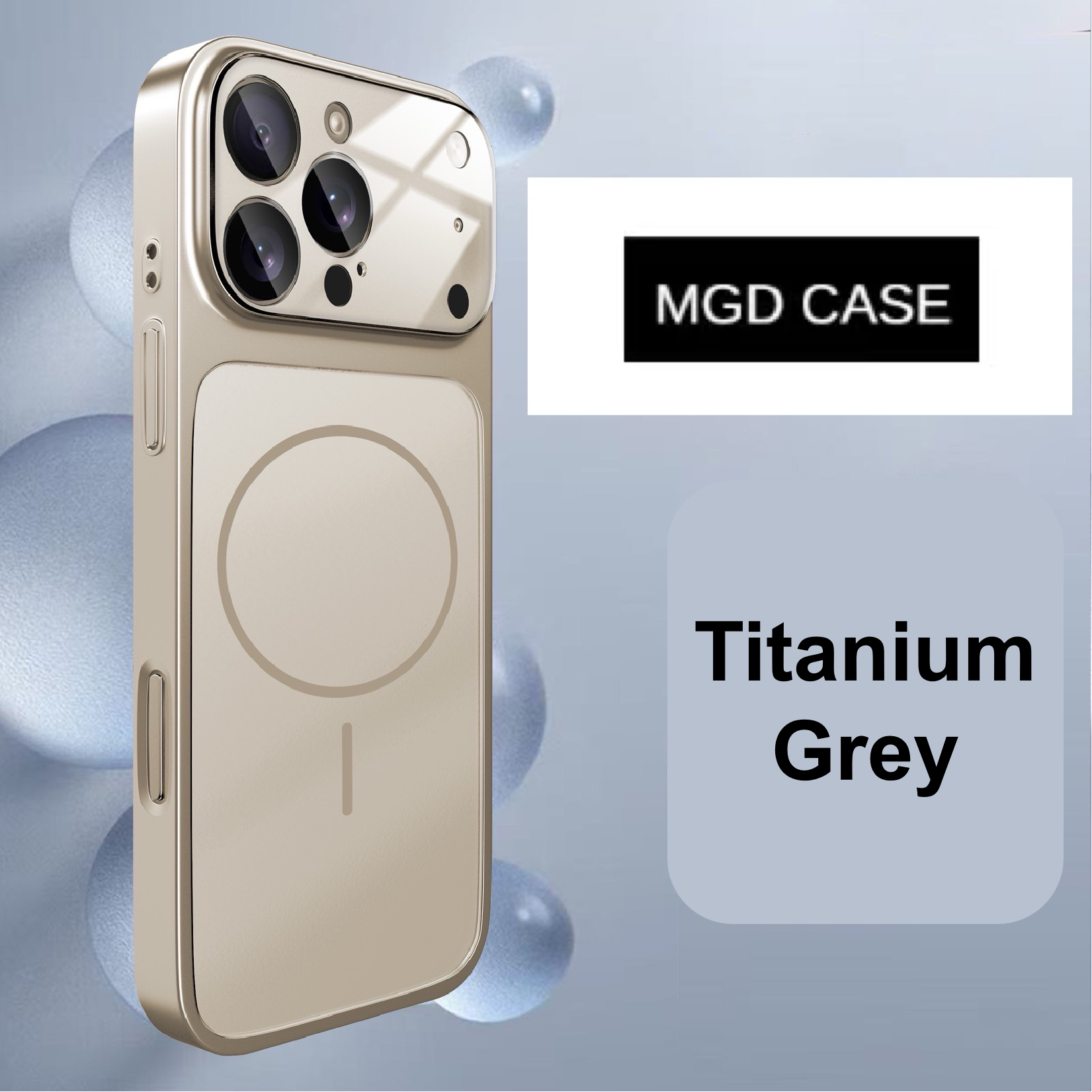 Frosted Magnetic Large Window Lens Protective Phone Case