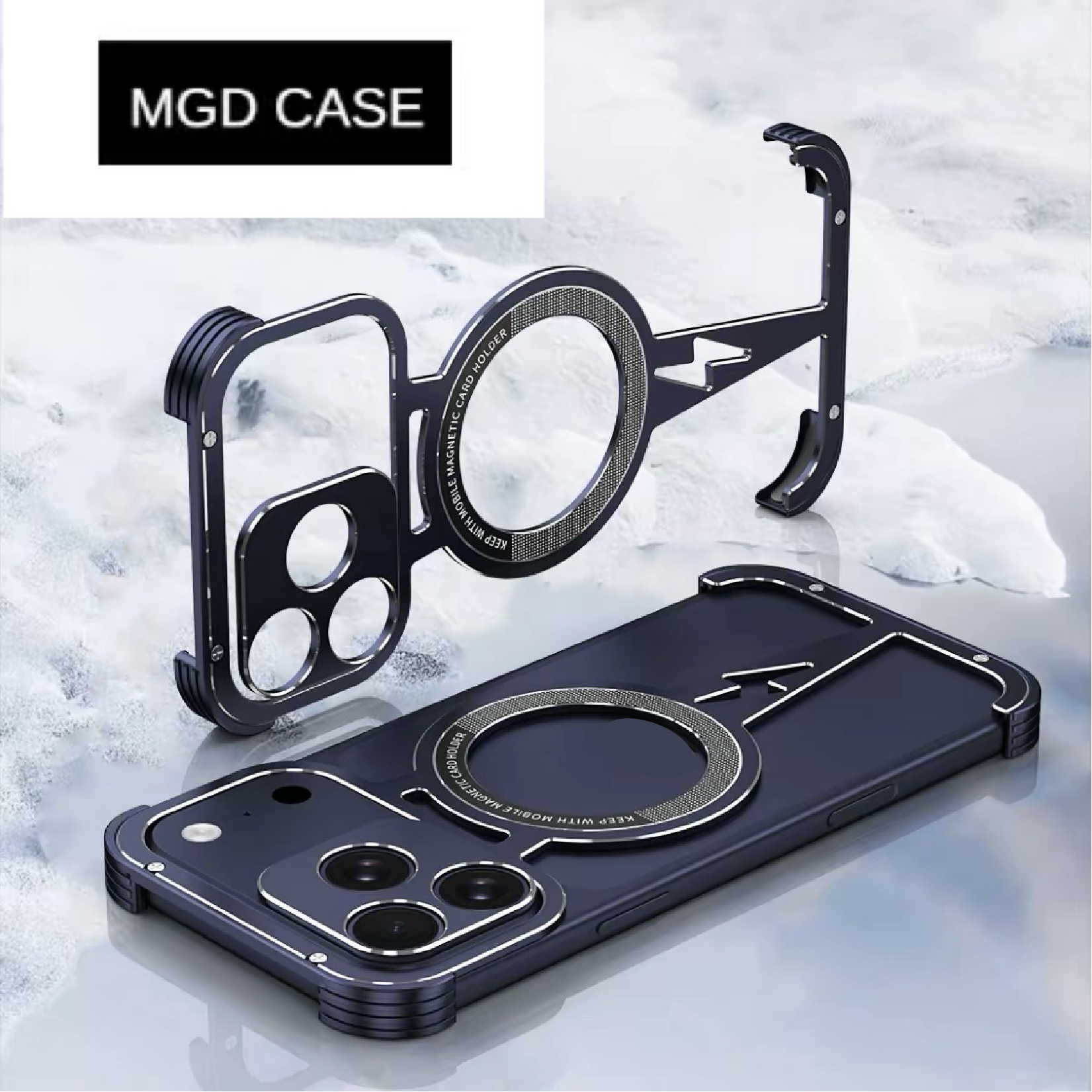 Thor Series Metal Lightning Magnetic Phone Case