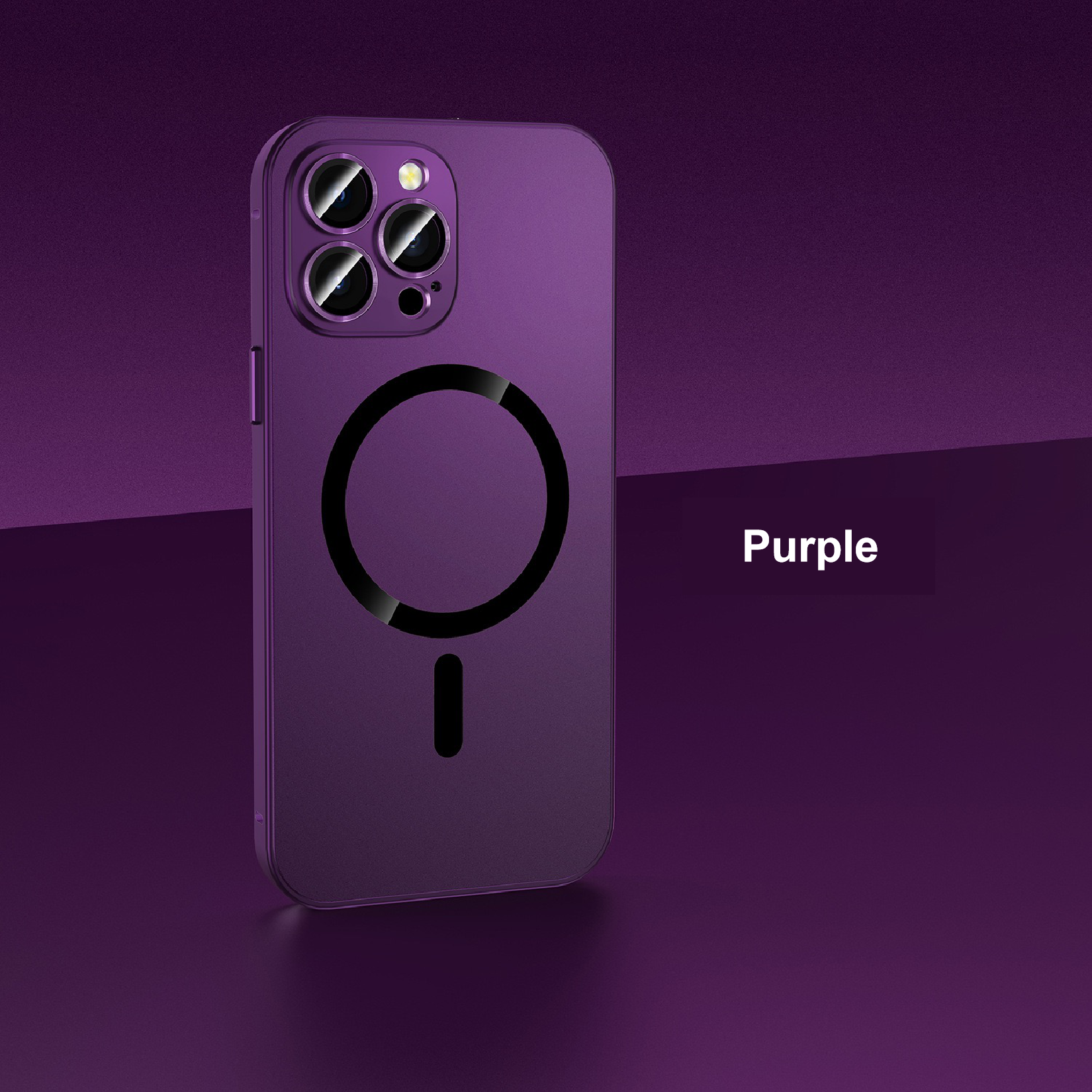 Eco-friendly alloy snap-on magnetic phone case