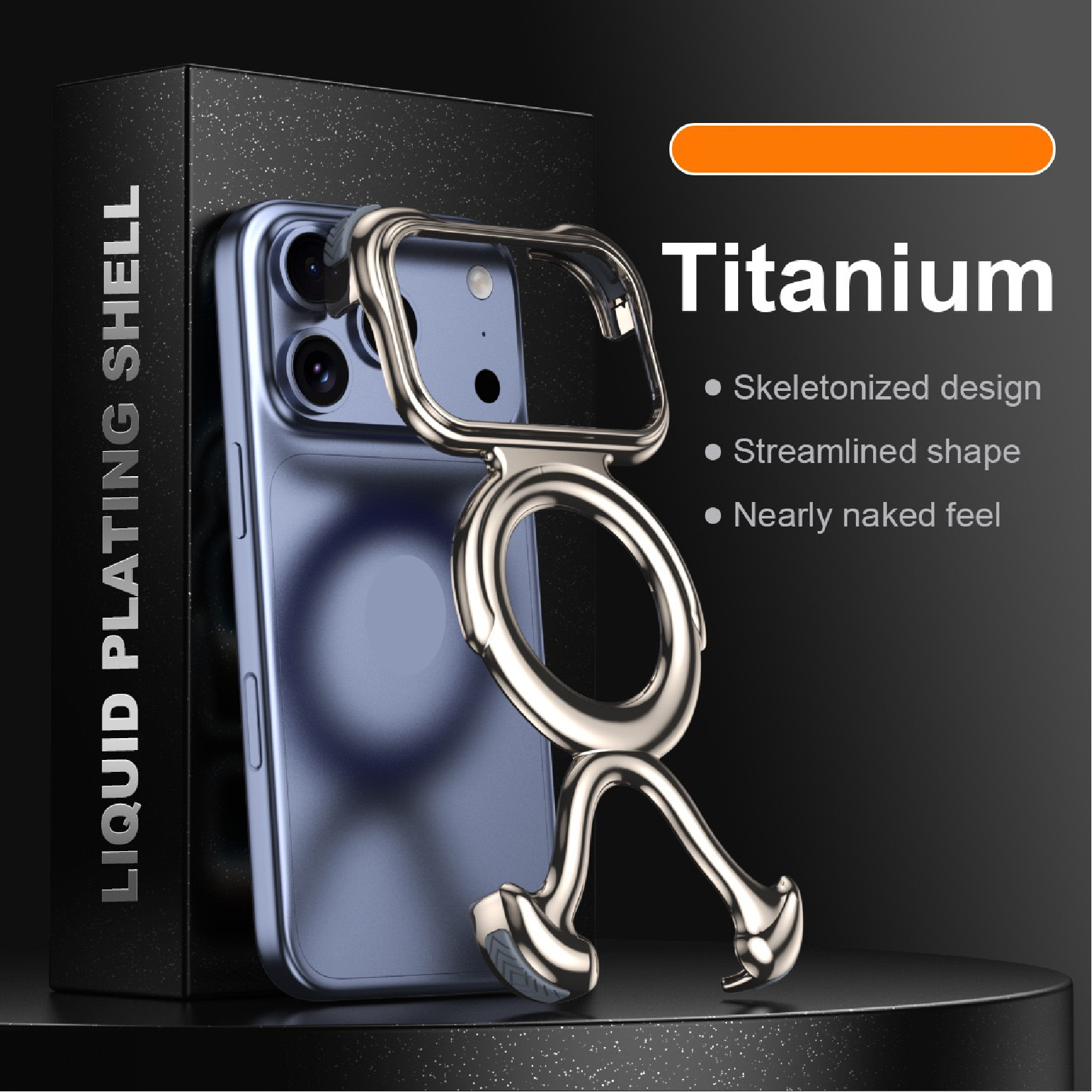 Special Shaped Liquid Metal Magnetic Phone Case