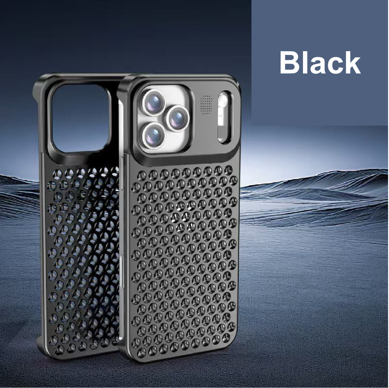 Recommended Creative Fragrance Heat Dissipation Metal Snap Phone Case
